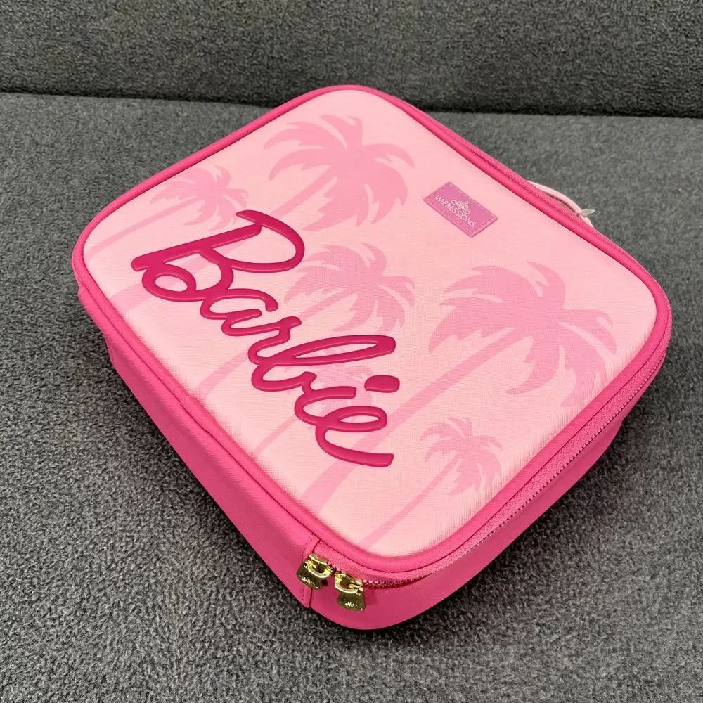 Impression Vanity Barbie Pink Cosmetic Bag with Removable‎ dividers New